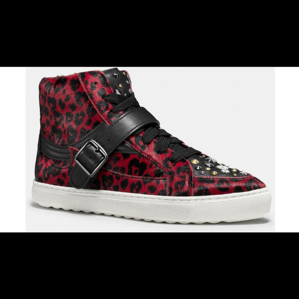Coach sneakers - C203 IN HAIRCALF WITH STUDS